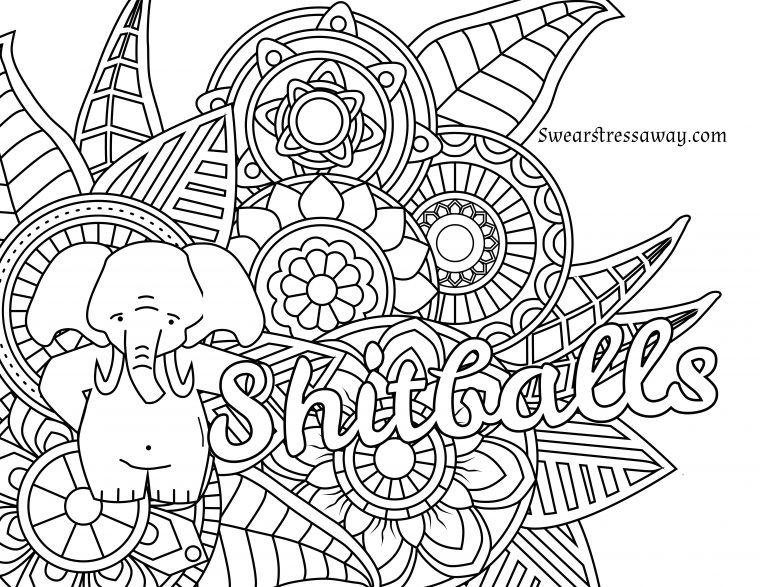 free cuss word coloring pages