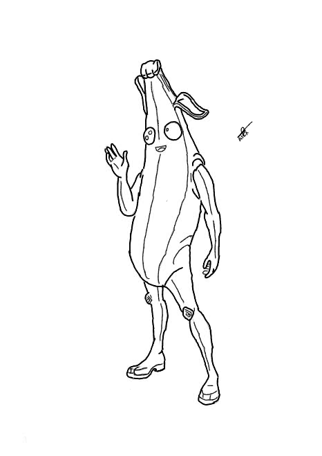 peely coloring pages