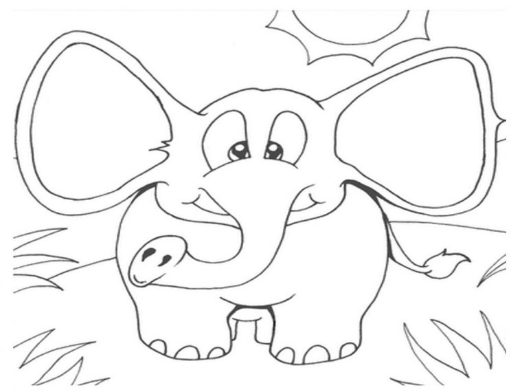 elmer the elephant coloring page