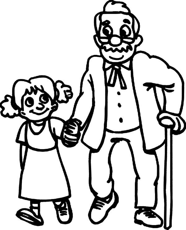 helping others coloring page