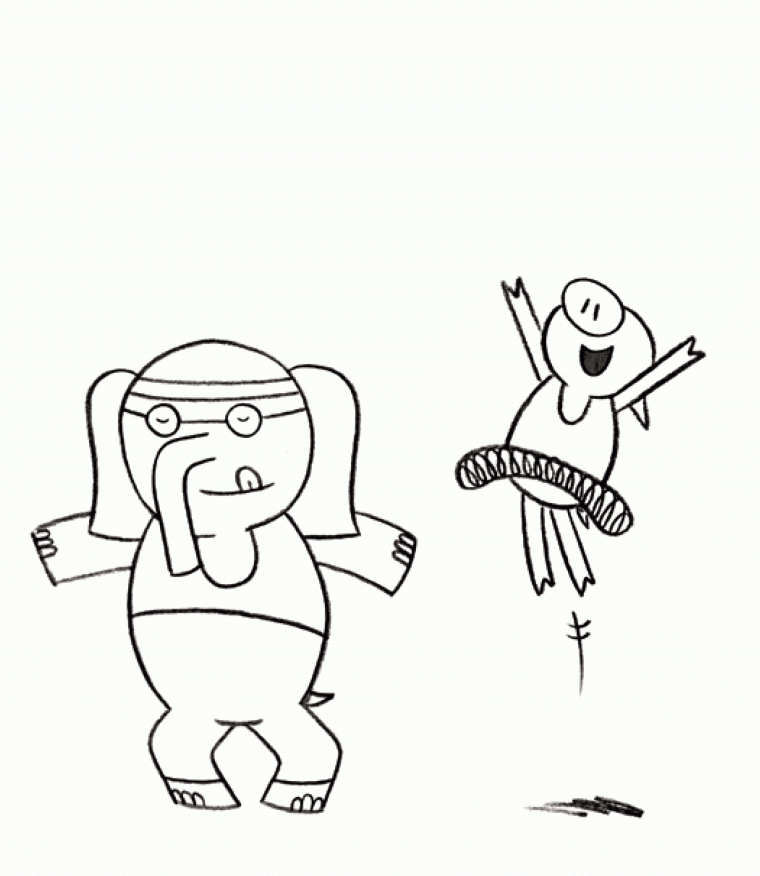 gerald and piggie coloring pages