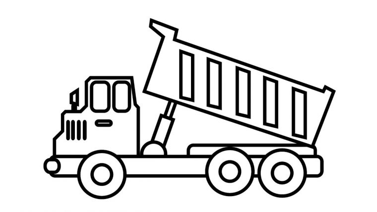 free dump truck coloring pages