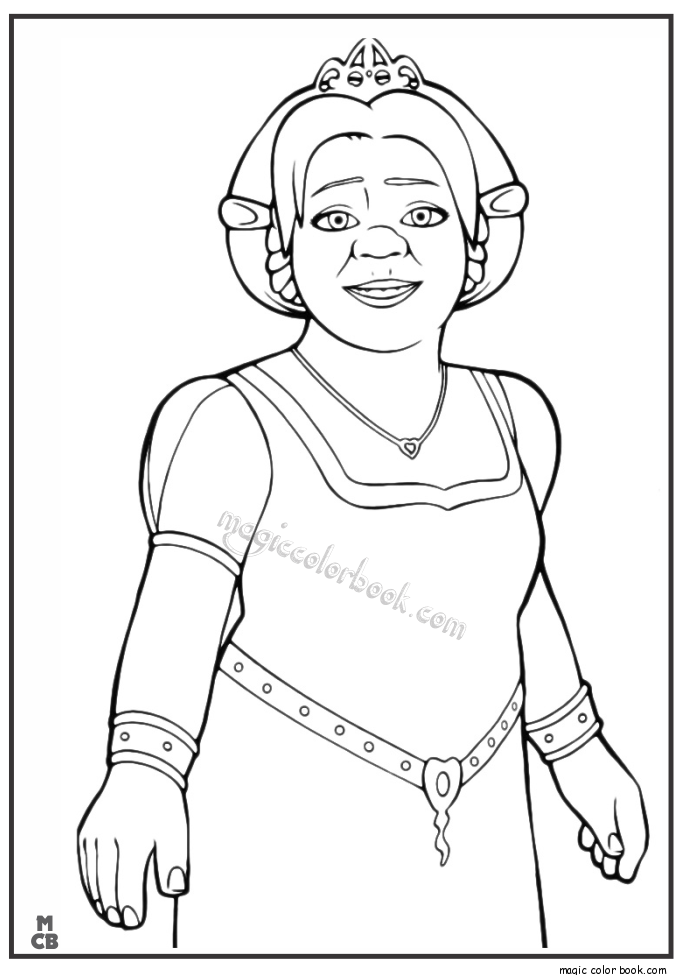 fiona coloring pages