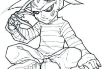 horror character coloring pages