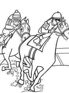 derby coloring pages