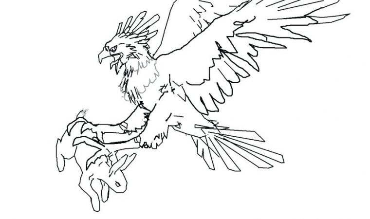 mexican eagle coloring page