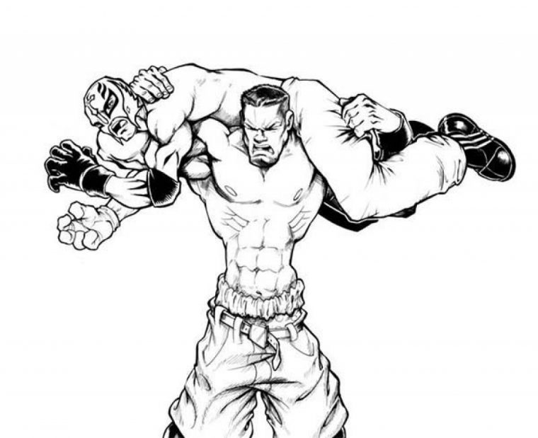 wwe coloring pages online