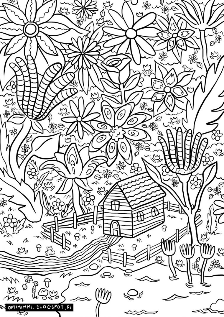 paradise coloring pages