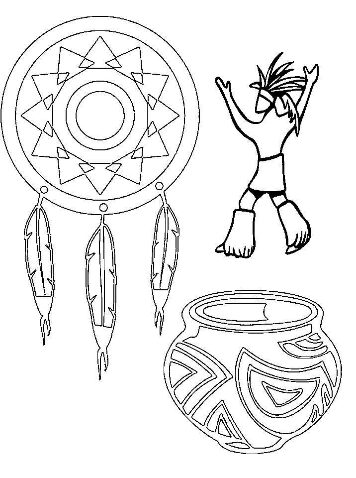 indigenous coloring pages