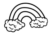 printable rainbow coloring sheet