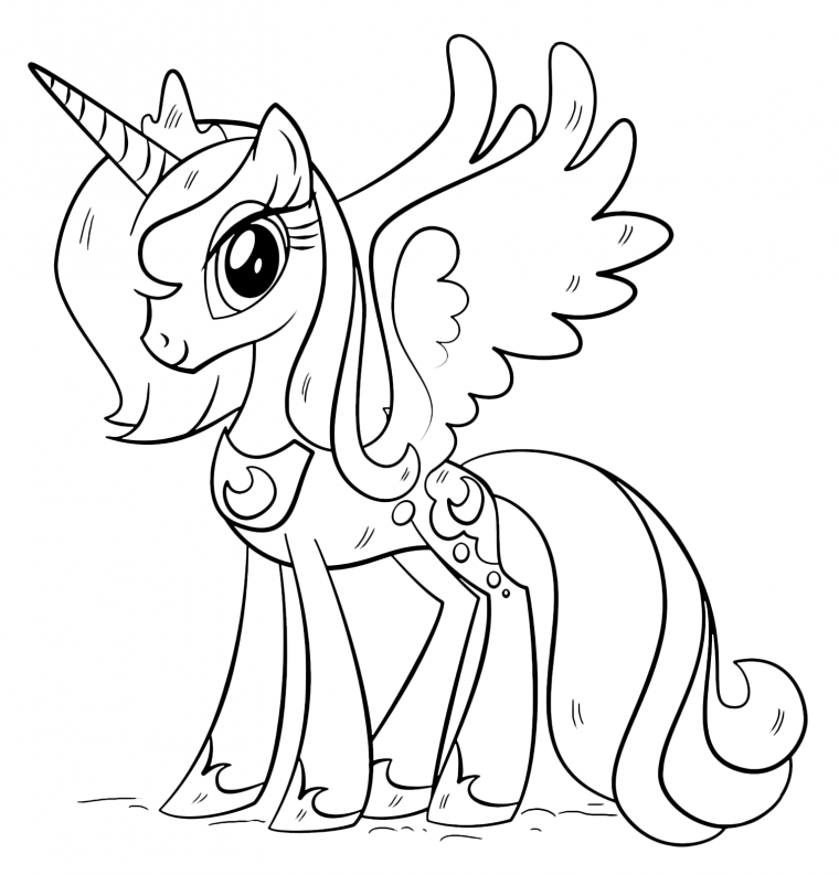 my little pony coloring pages princess celestia and luna