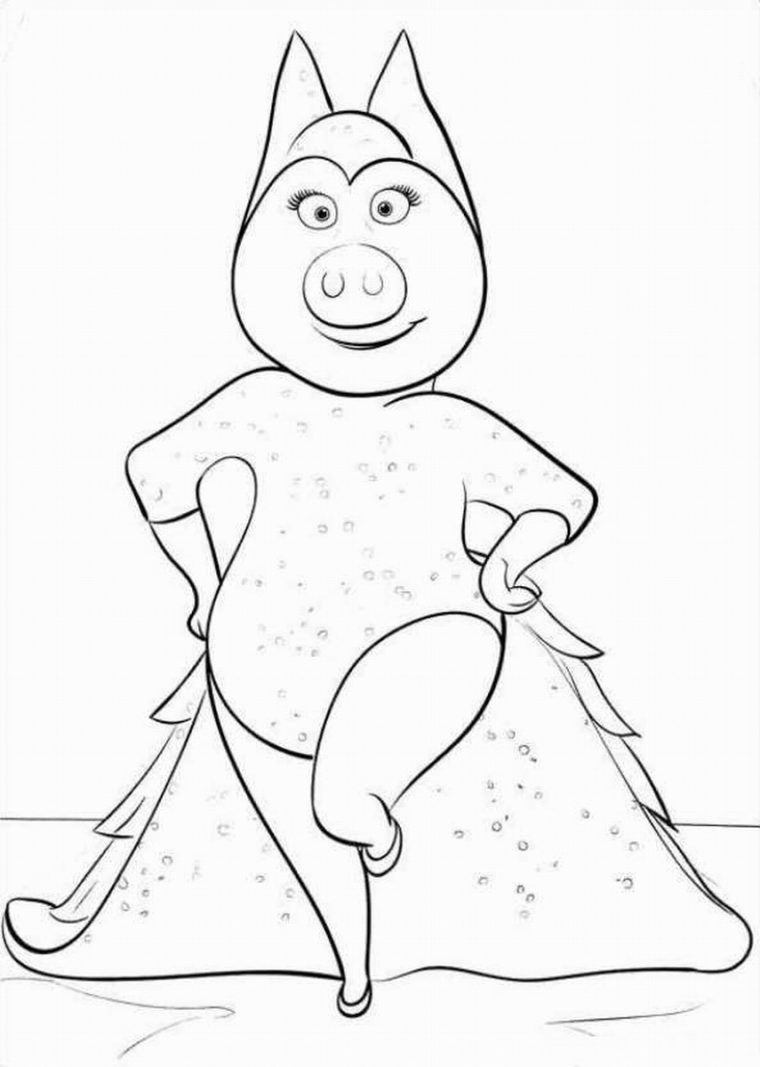 sing 2 printable coloring pages
