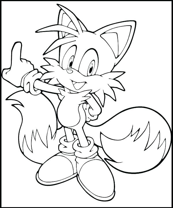 sonic the hedgehog tails coloring pages