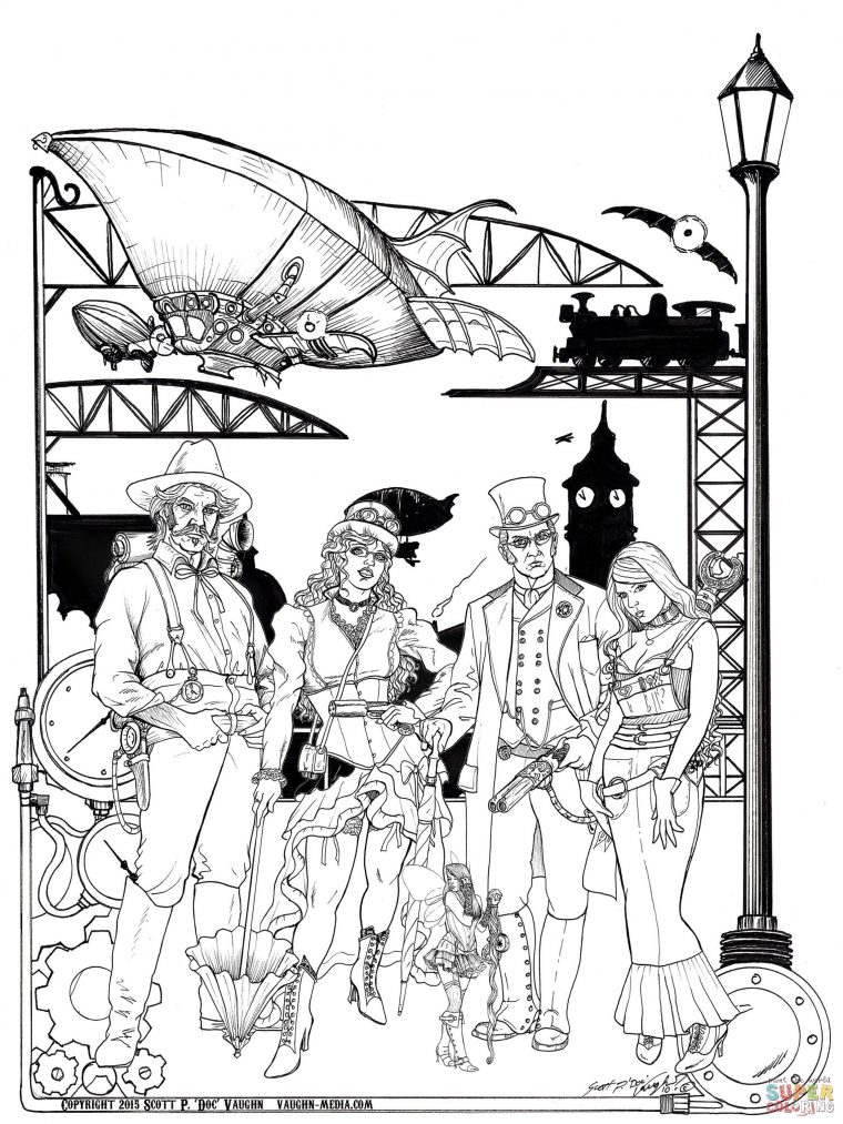 steam coloring pages
