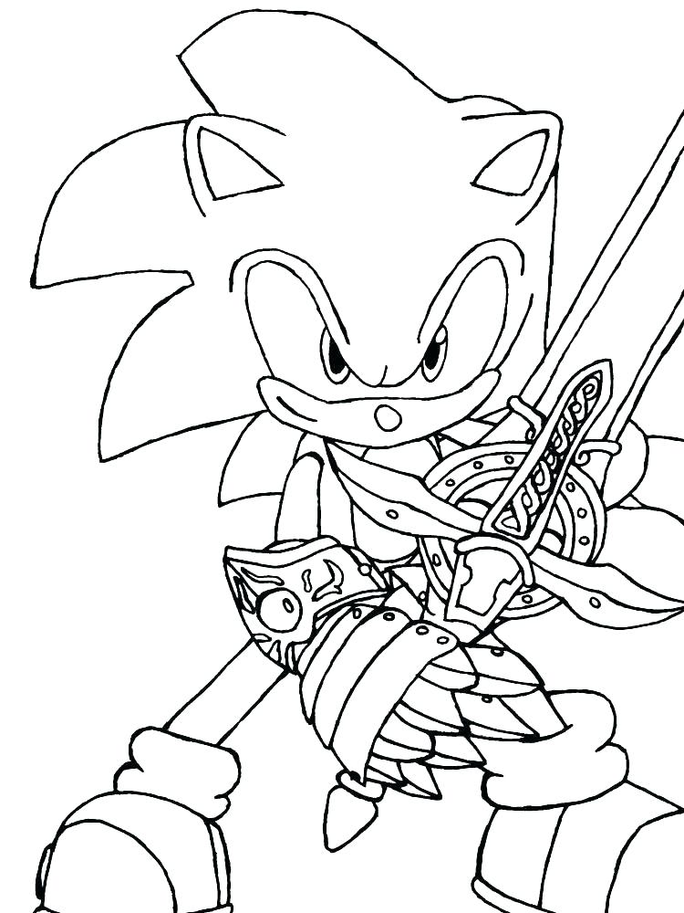 sonic and shadow coloring page