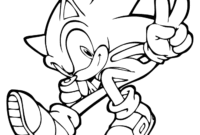 super sonic coloring pages free