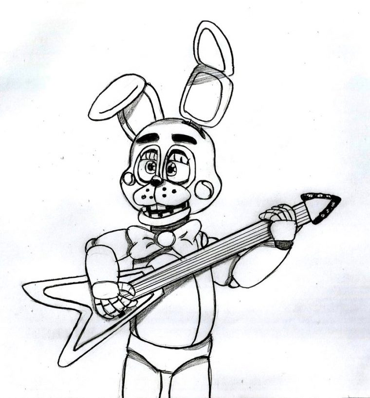 five nights at freddy’s coloring pages bonnie