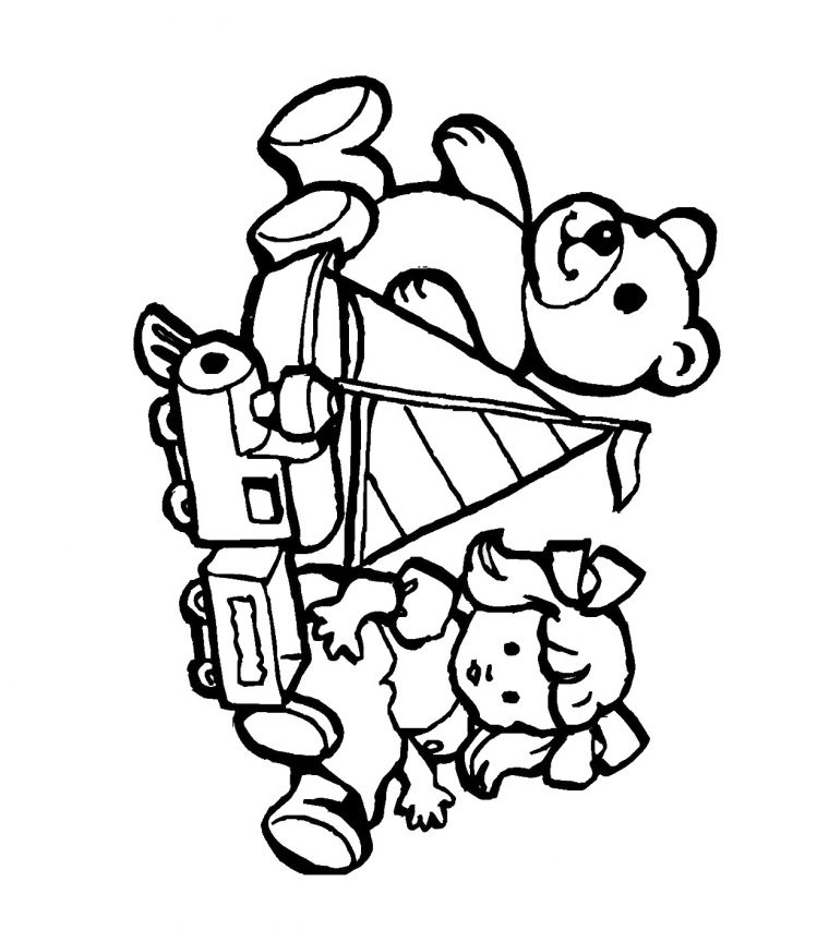 coloring pages toys