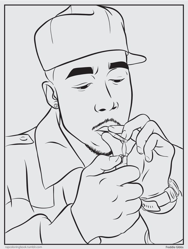 tupac coloring page