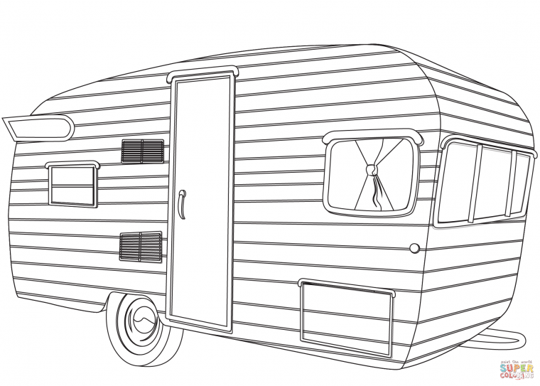 free printable camper coloring pages