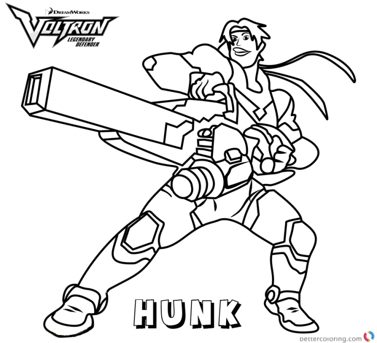 voltron coloring page