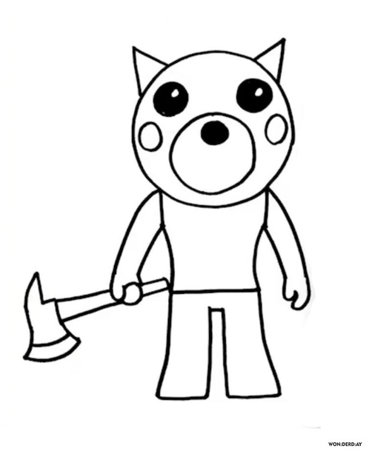 piggy coloring pages roblox