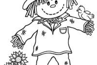 scarecrow coloring pictures scarecrow coloring pictures