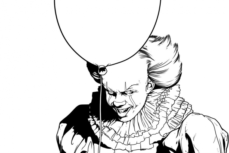 it coloring pages pennywise