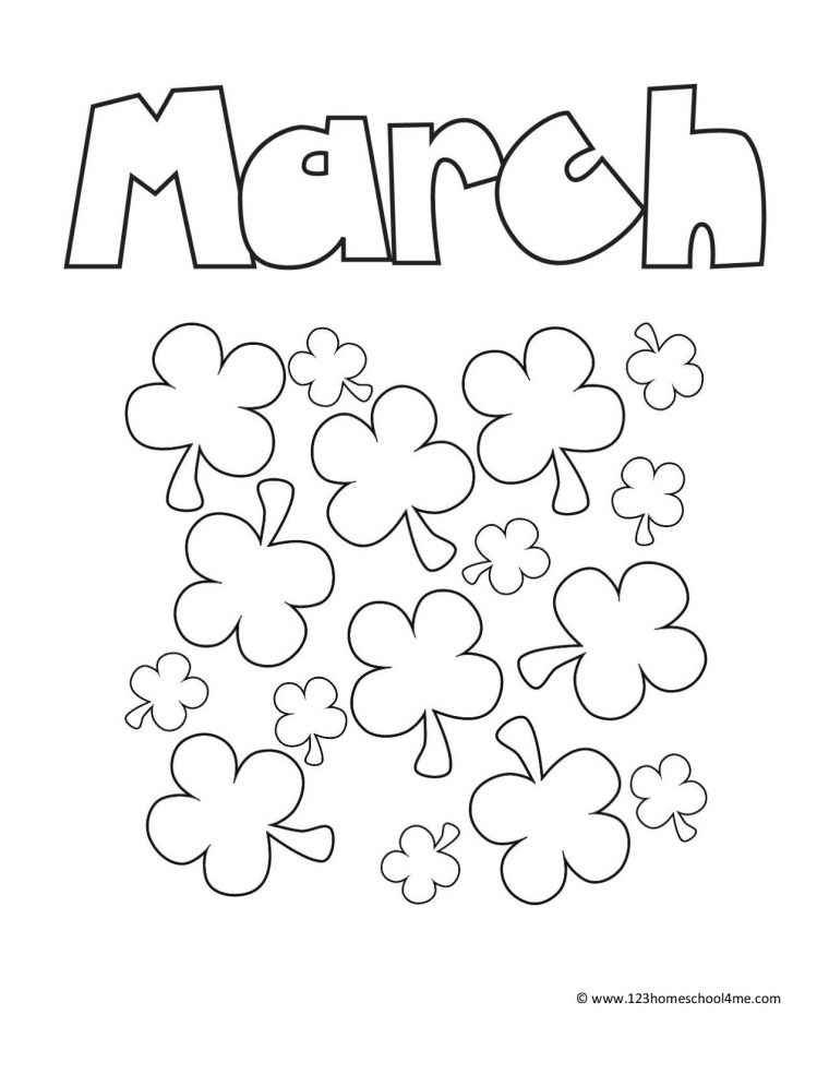 march coloring pages free