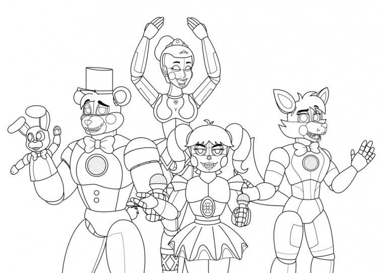 lolbit coloring page
