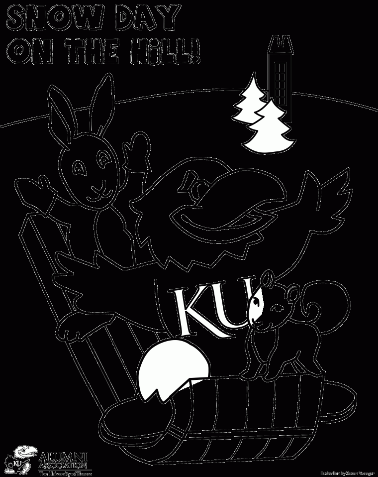 jayhawk coloring page