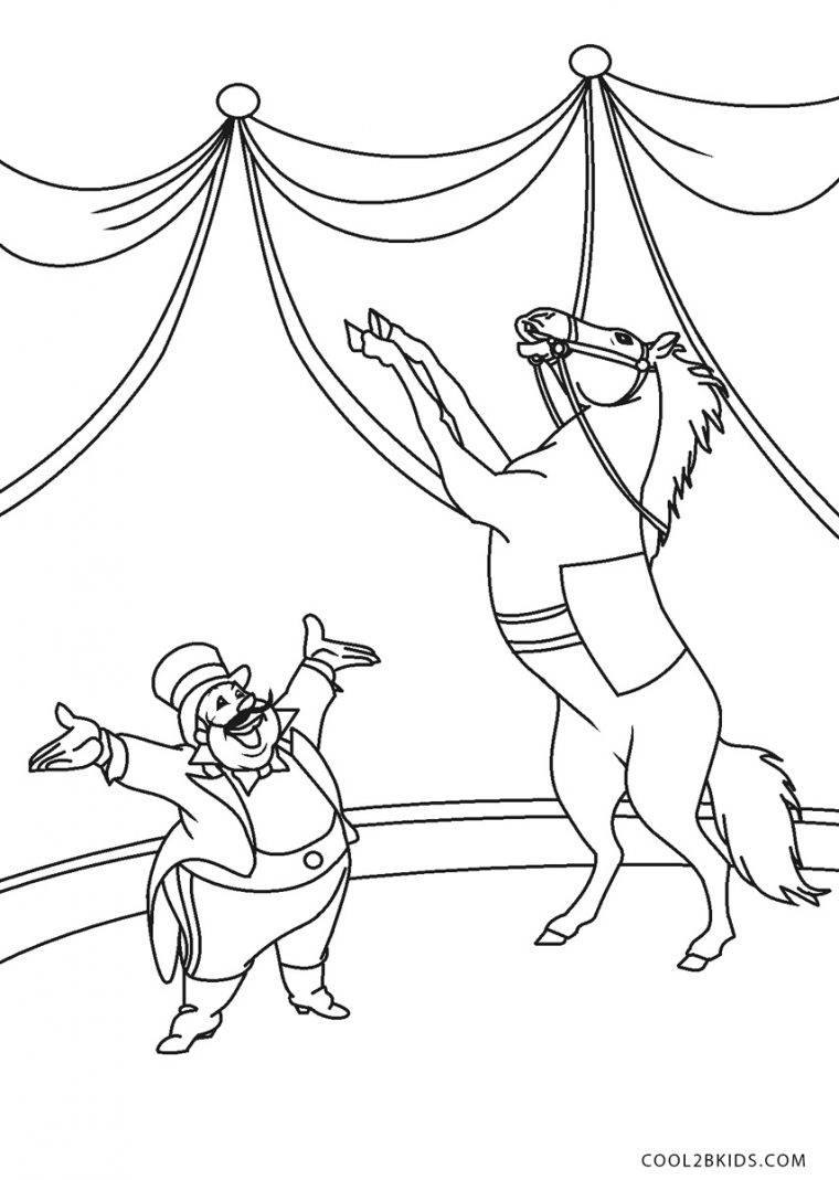 free circus coloring pages