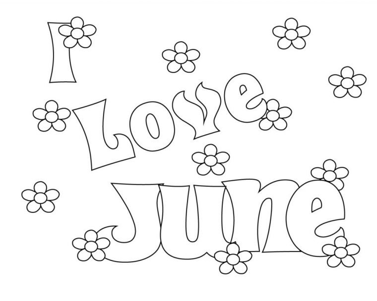 june coloring pages free printable
