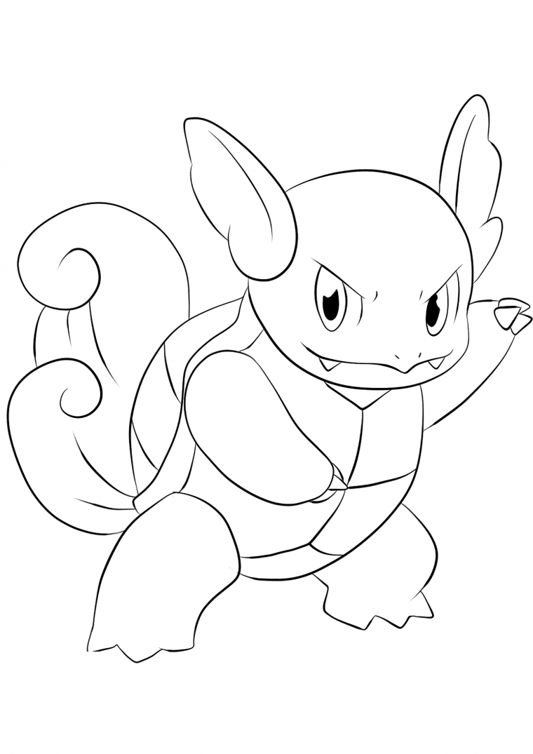 wartortle coloring page