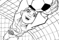 soccer color pages