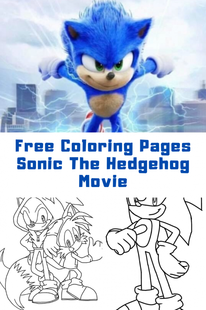 sonic the movie coloring pages sonic the movie coloring pages