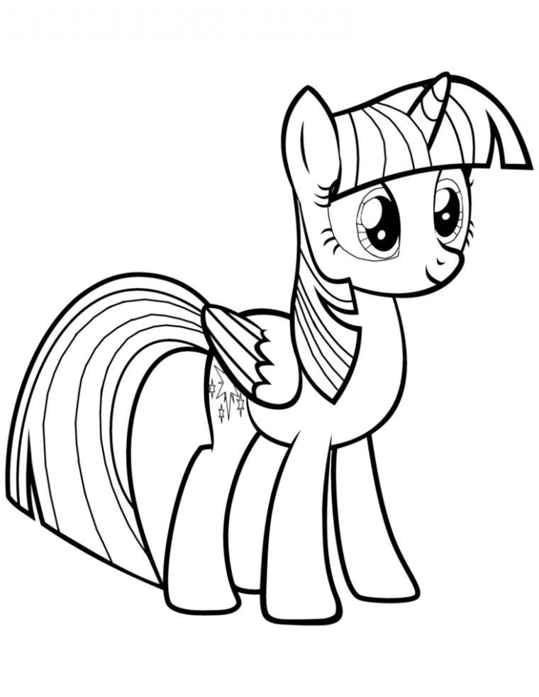 twilight my little pony coloring pages
