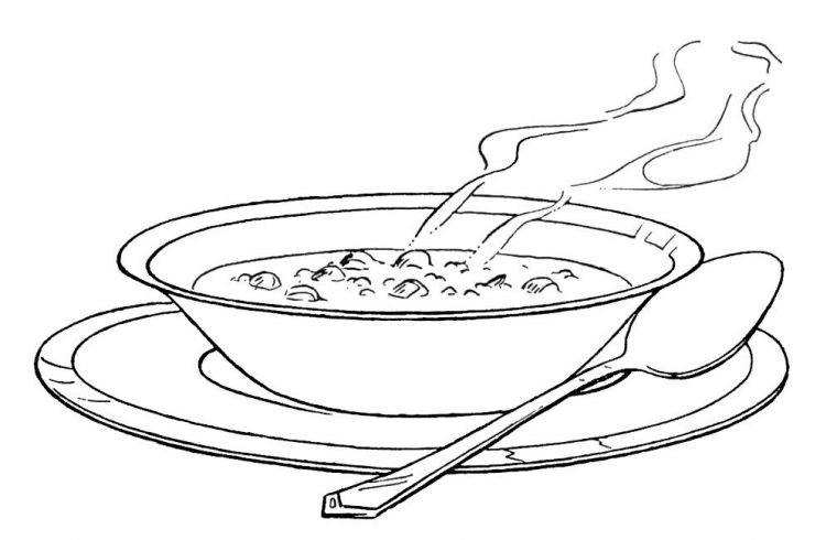 soup coloring pages