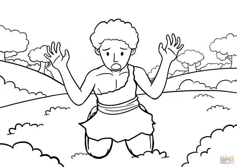repentance coloring page