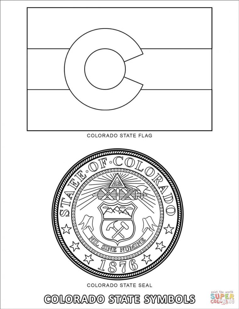 colorado coloring page
