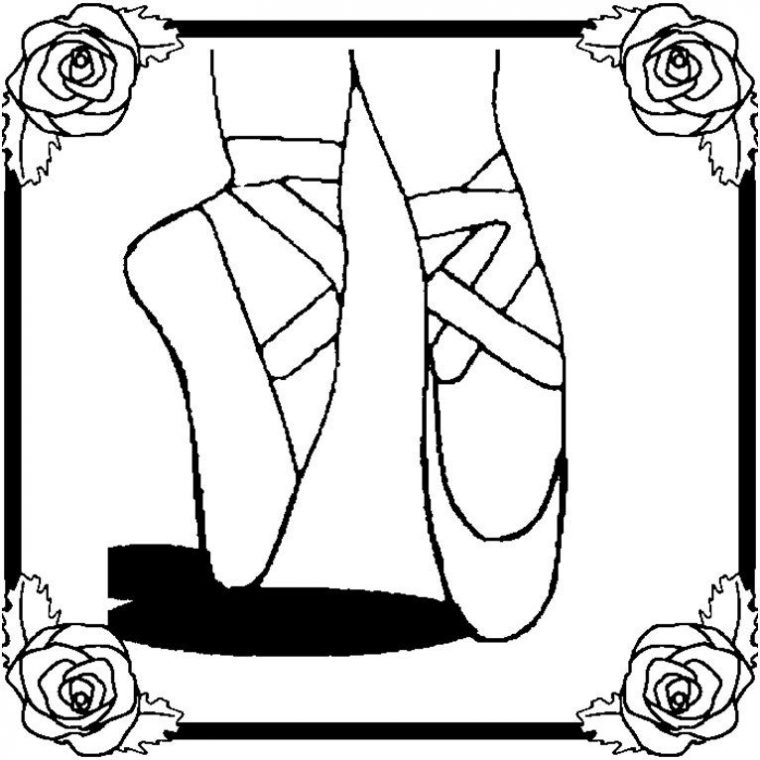 ballet shoes coloring pages