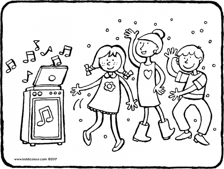 disco coloring pages