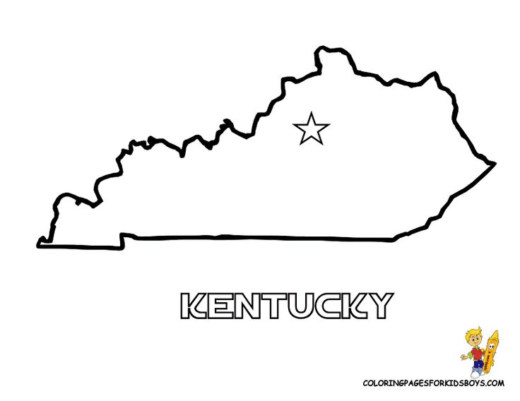 kentucky coloring page