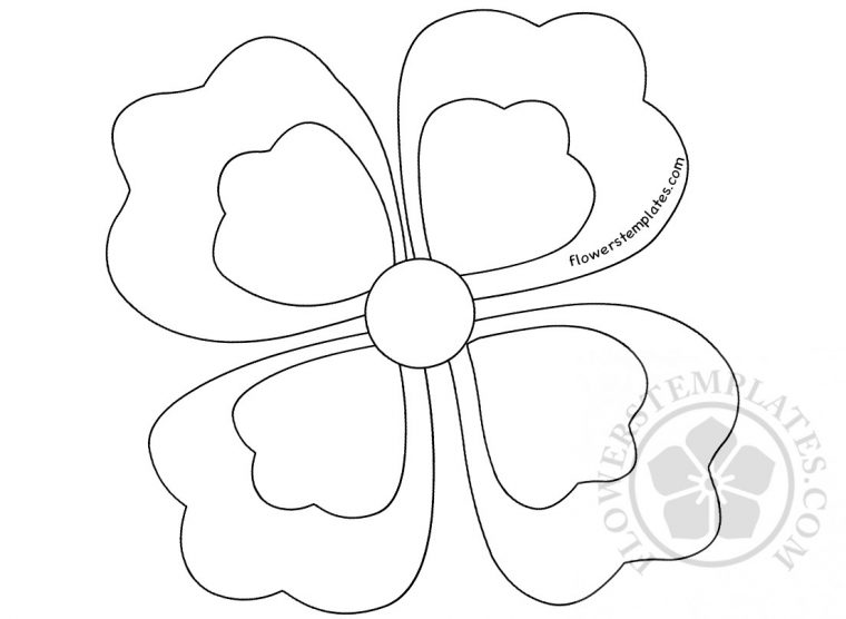 flower petals coloring pages