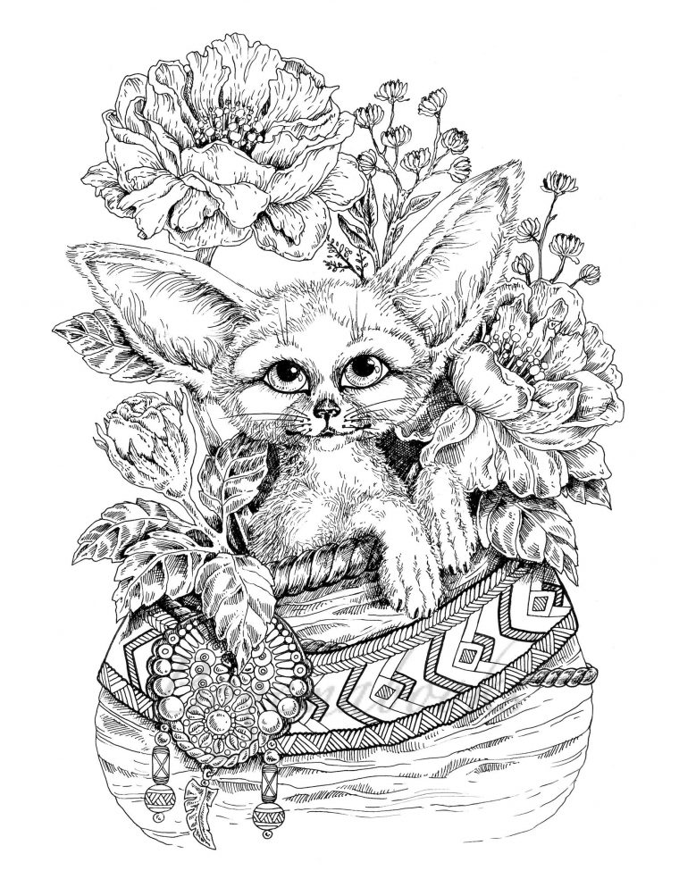 vintage coloring page