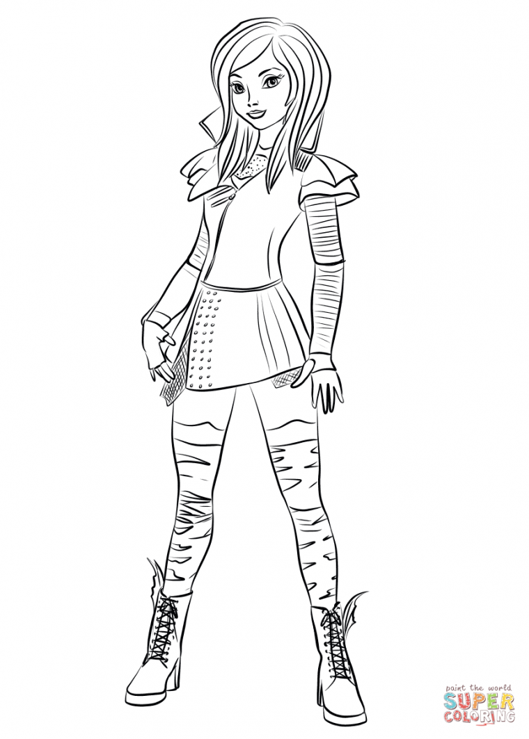 mal from descendants coloring pages mal from descendants coloring pages
