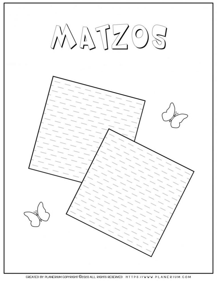 matzah coloring page