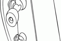 coloring page skateboard