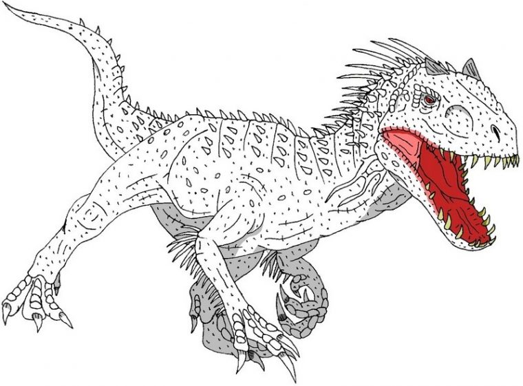 printable indominus rex coloring page printable indominus rex coloring page