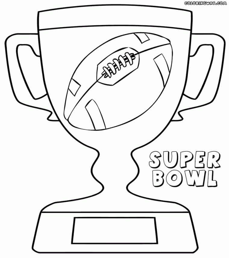 super bowl football coloring pages